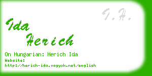 ida herich business card